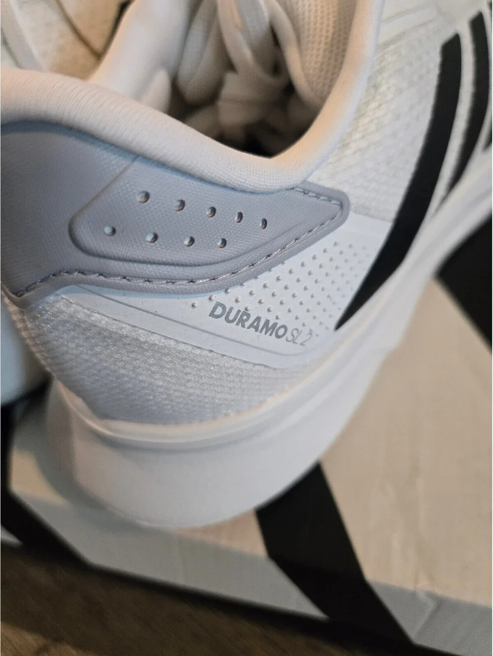 adidas Duramo SL2 IH8215 Running Shoes White Black Men's Size 10 NIB